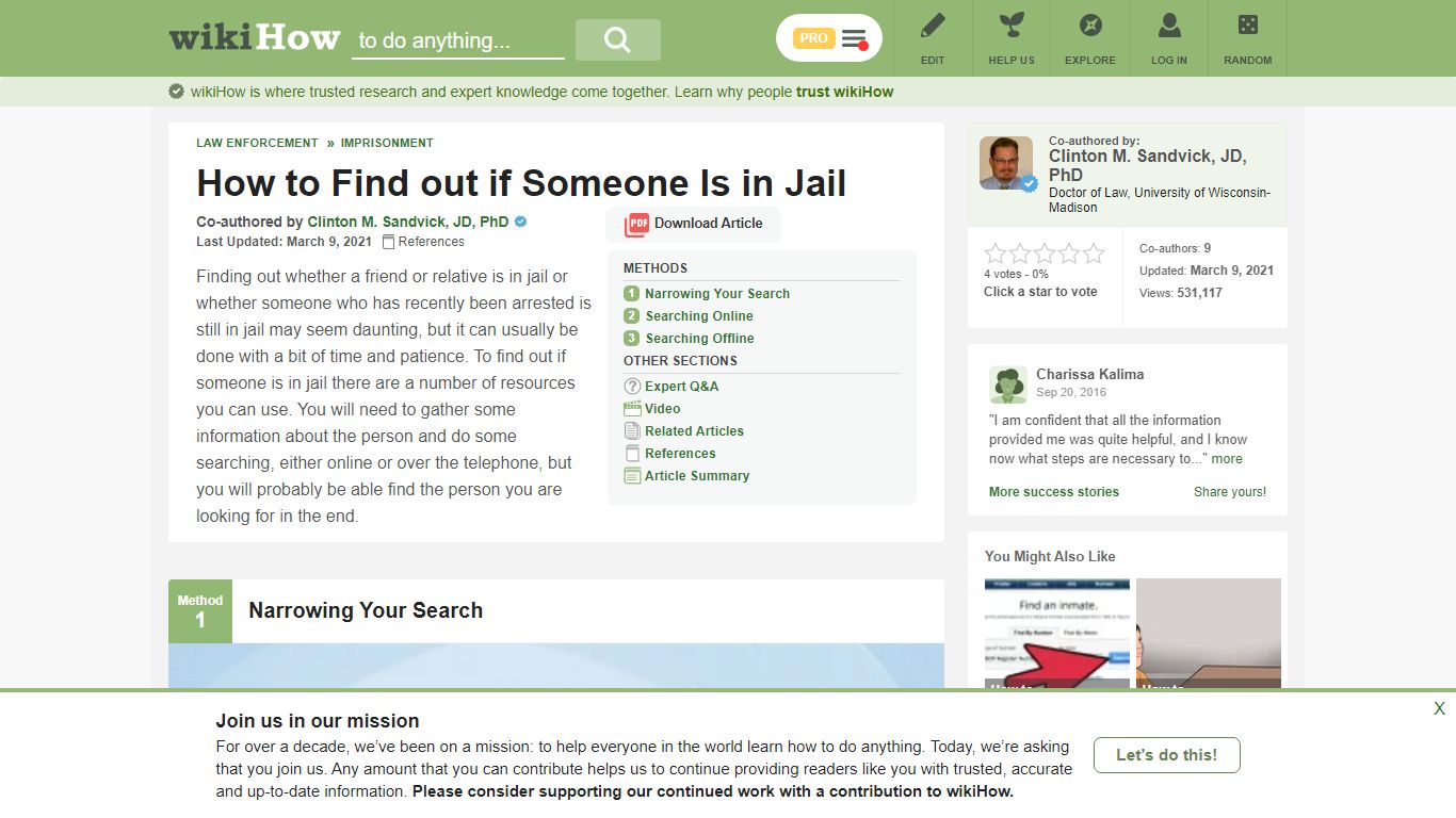 3 Ways to Find out if Someone Is in Jail - wikiHow